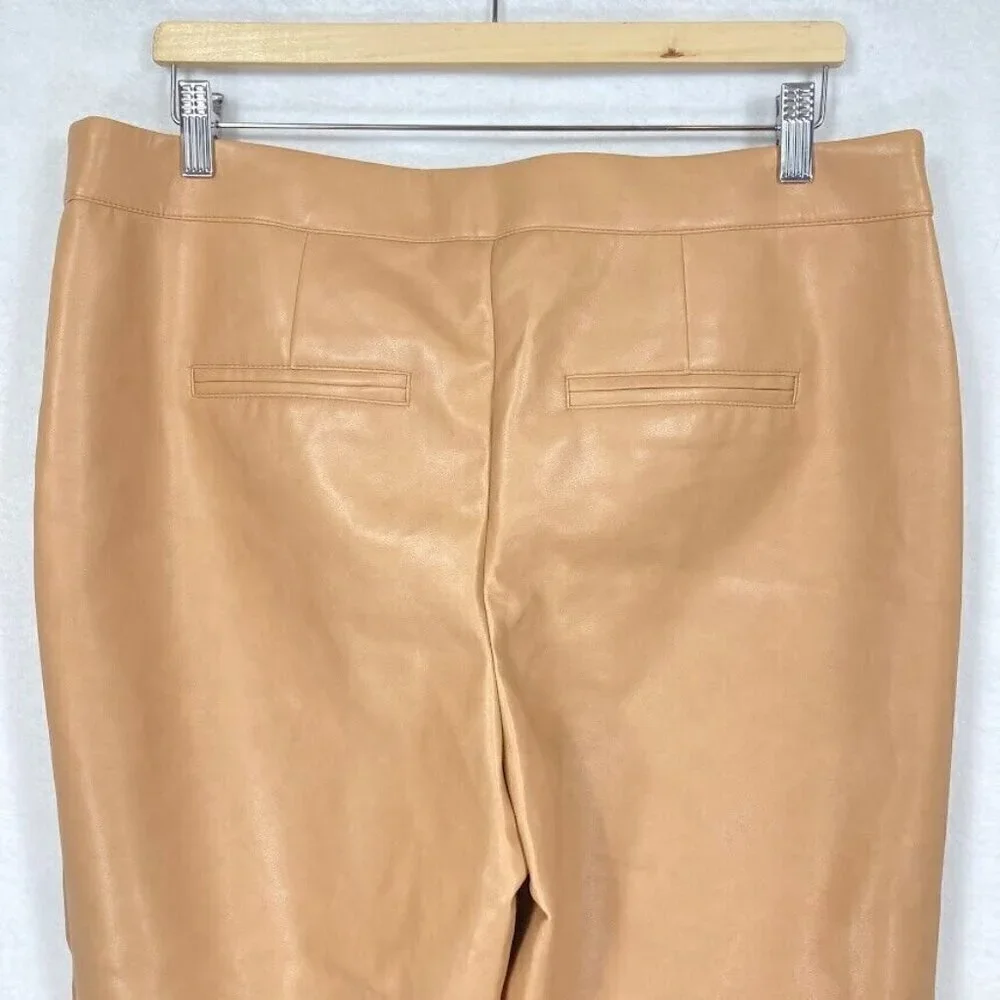 Bagatelle Vegan Leather Cropped Pants City Preppy Mob Wife Party Academia XL